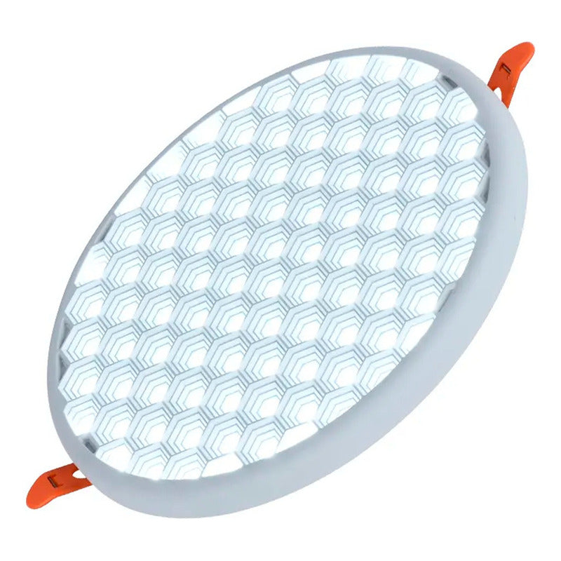 Foco Led Embutido Redondo Panel Luz Fría Blanco Abeja 24w
