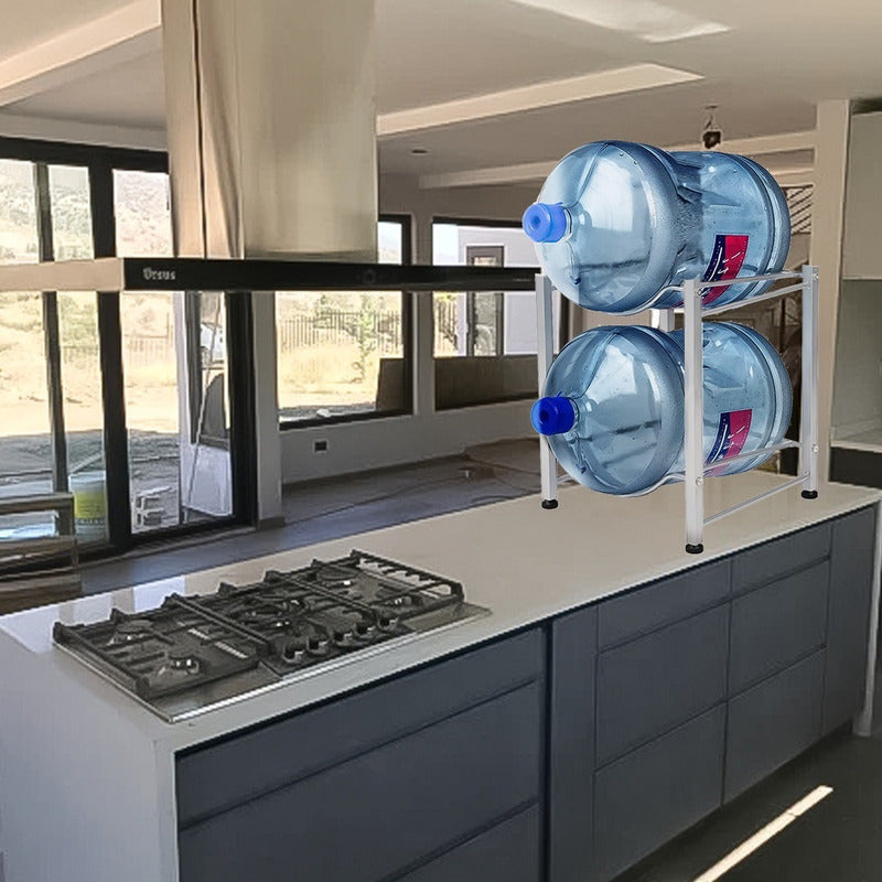 Rack Estante Organizador 2 Botellones Bidones De Agua 20l