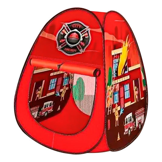 Carpa Infantil Piscina 100 Pelota Bomberos Juego Niños