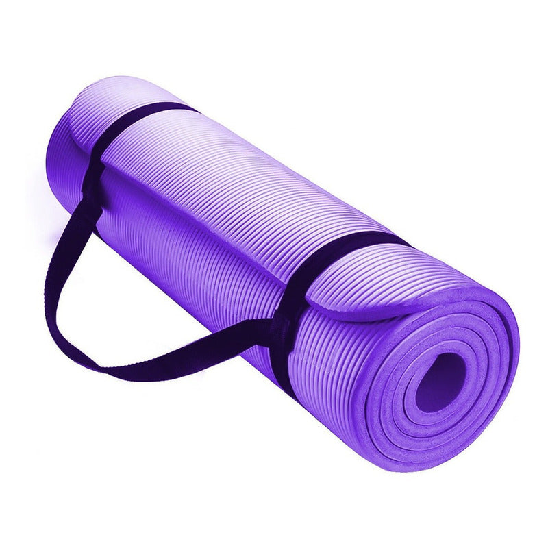 Mat Yoga 10 Mm Alfombra Resistente Gruesa Varios Colores