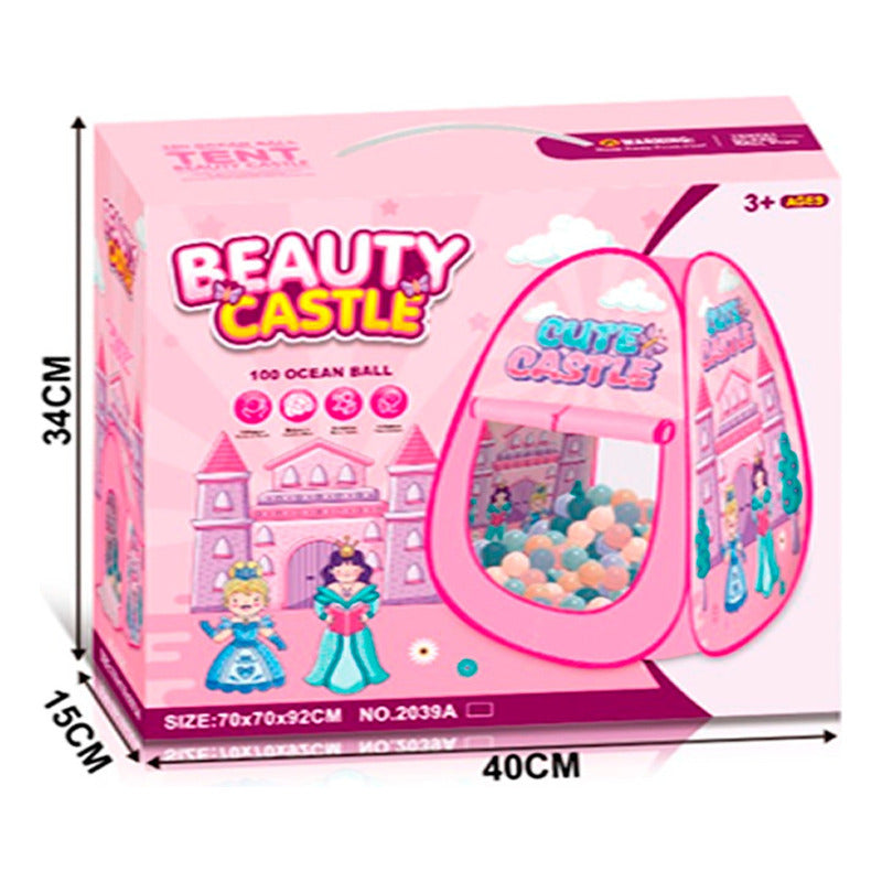Carpa Infantil Piscina 100 Pelota Castillo Cute Juego Niños