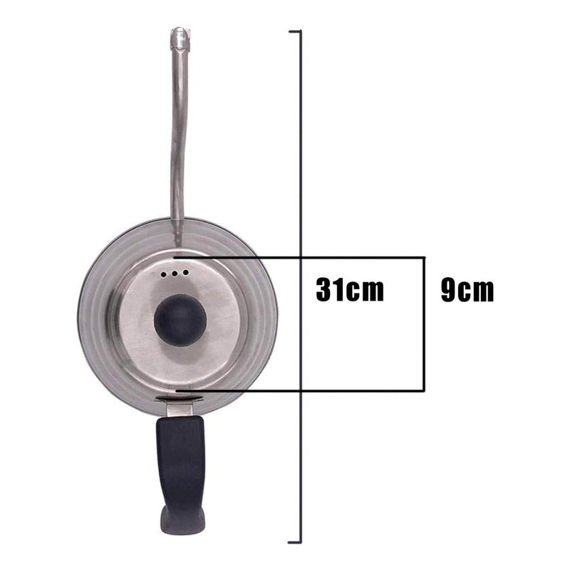 Tetera Cuello Cisne Acero Inoxidable Capacidad 1.2 Litros