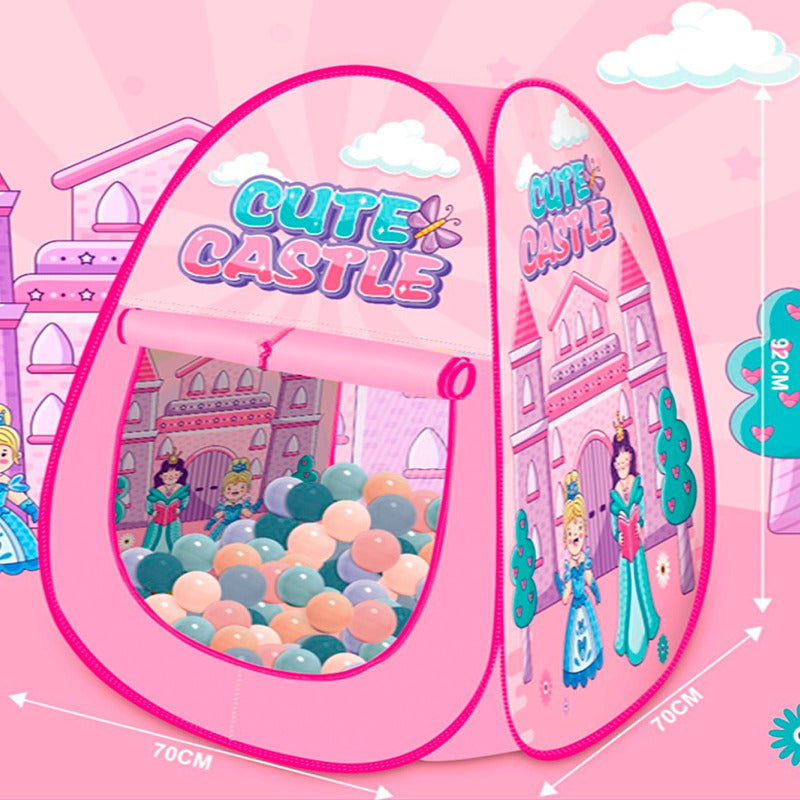 Carpa Infantil Piscina 100 Pelota Castillo Cute Juego Niños