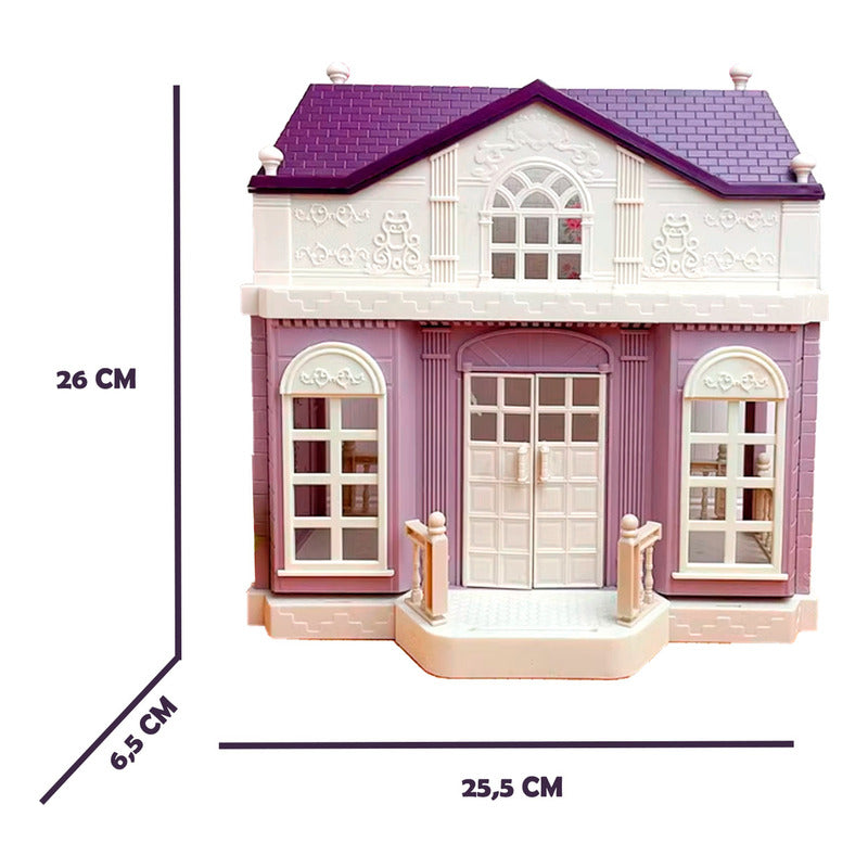 Casa De Muñeca Showerroom Muñeca Musica Luces Princess Villa