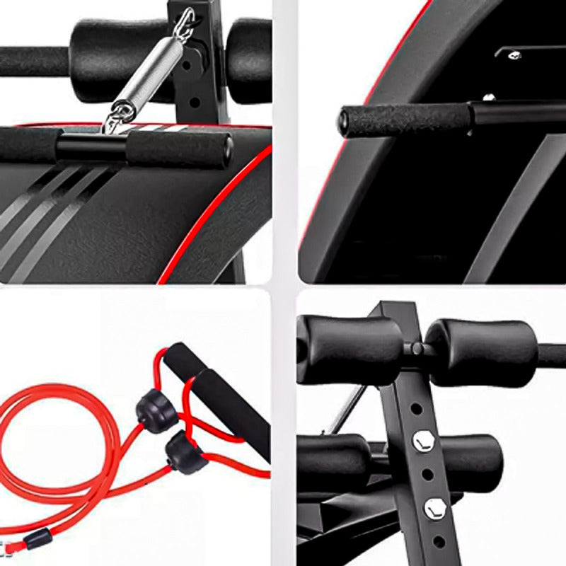 Banco De Abdominales Fitness Multifuncional Boomfit Rd-qx-07