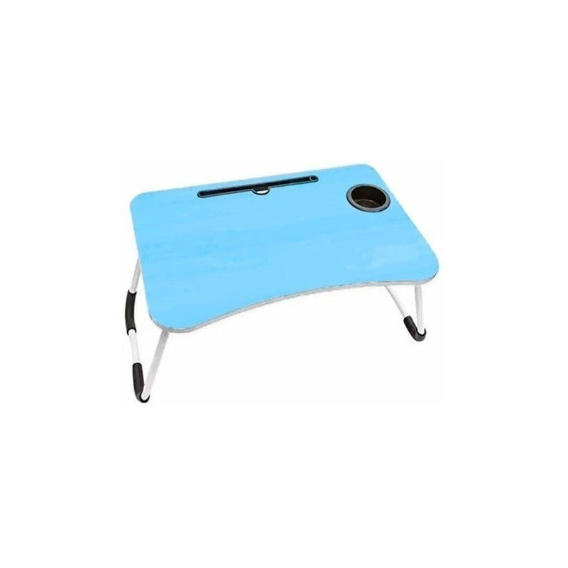 Mesa Plegable Para Cama Y Notebook Multifuncional De Madera