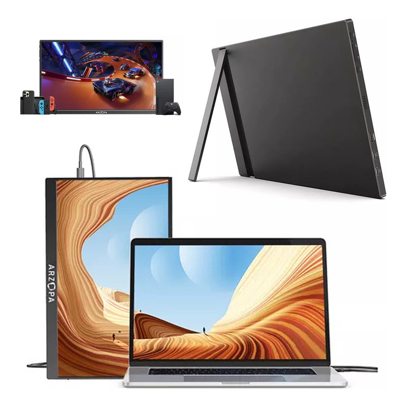 Monitor Arzopa Portátil A1s 14'' Uhd 2025 Hdmi Parlante 1080