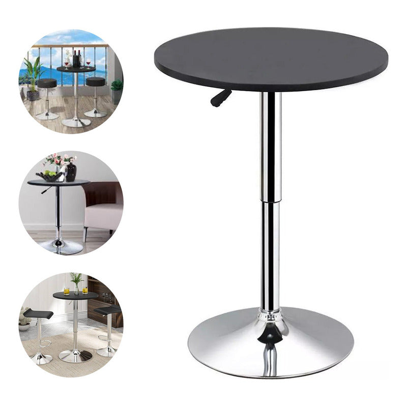 Mesa Bar Altura Ajustable 60x93cm Diámetro Terraza Comedor