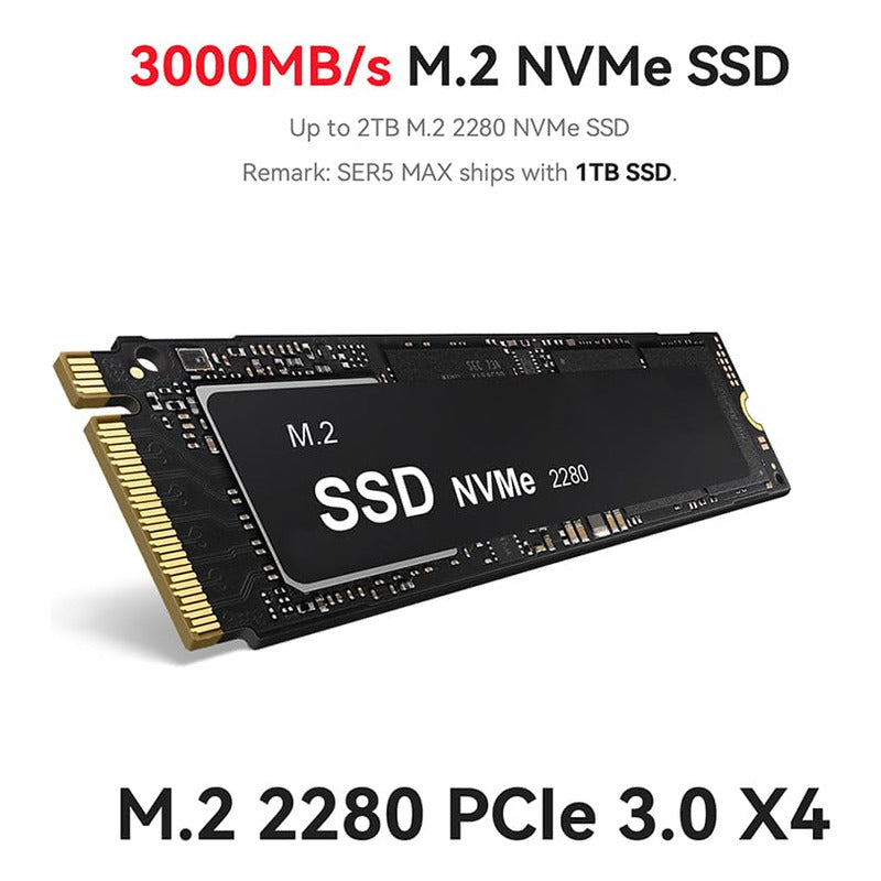 Mini Pc Beelink Ser5 Amd Ryzen 7 5800h 32 Gb Ram 500 Gb Ssd