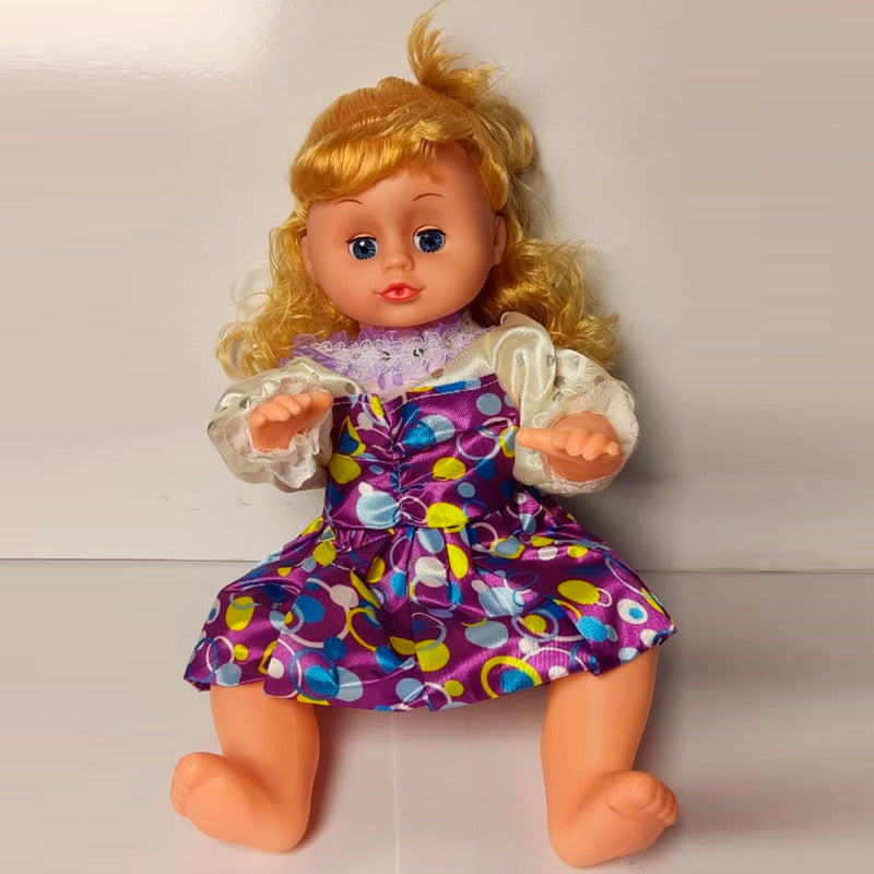 Coche Cuna Metlico De Juguete Con Muñeca Lovely 1a Portatil