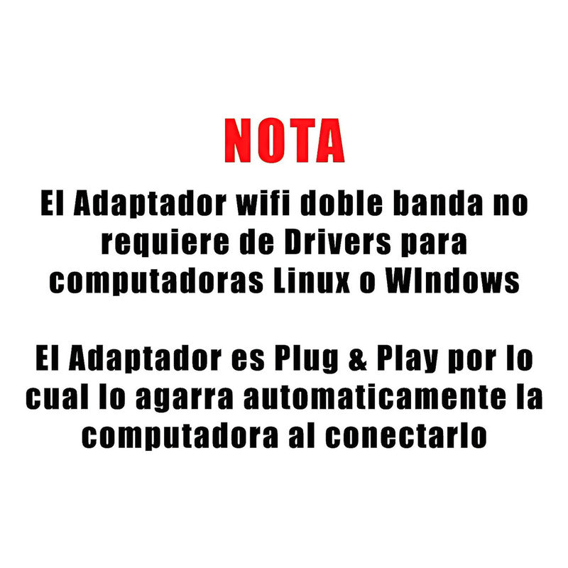 Adaptador Antena Wifi Usb Dual 5g 900mbps Alta Velocidad