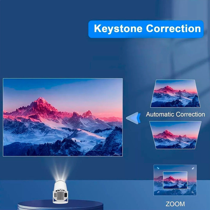 Proyector Inteligente Ultra Hd 4k 200lm Android Wifi Hdmi 60 A 100 Pulgadas
