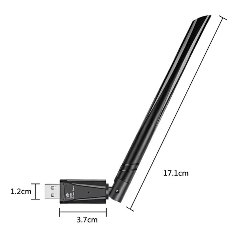 Adaptador Antena Wifi Usb Dual 5g 900mbps Alta Velocidad