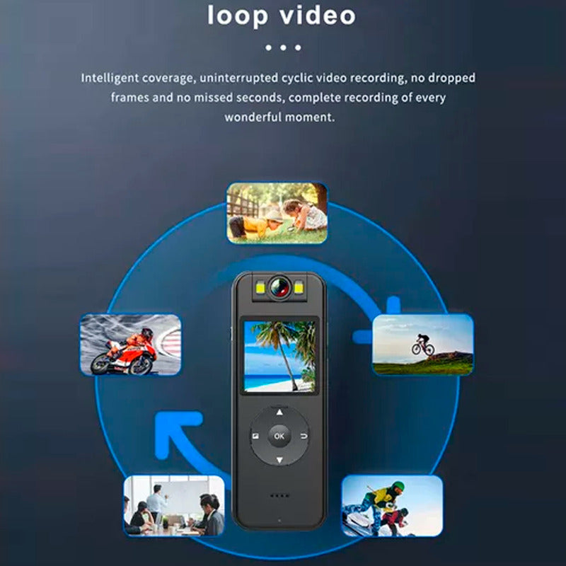 Mini Cámara Deportiva 4k Hdr Con Wifi Para Sendero y Conducción