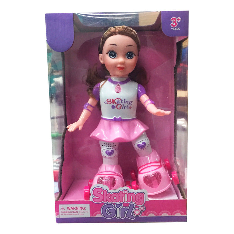 Juguete De Simulacion Muñeca Patinadora Electrica Con Luces