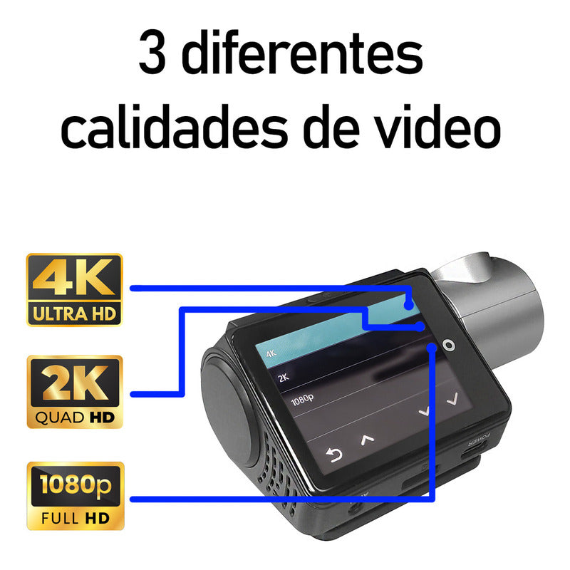 Camara Auto 4k Inteligencia Artificial Delantera Y Trasera