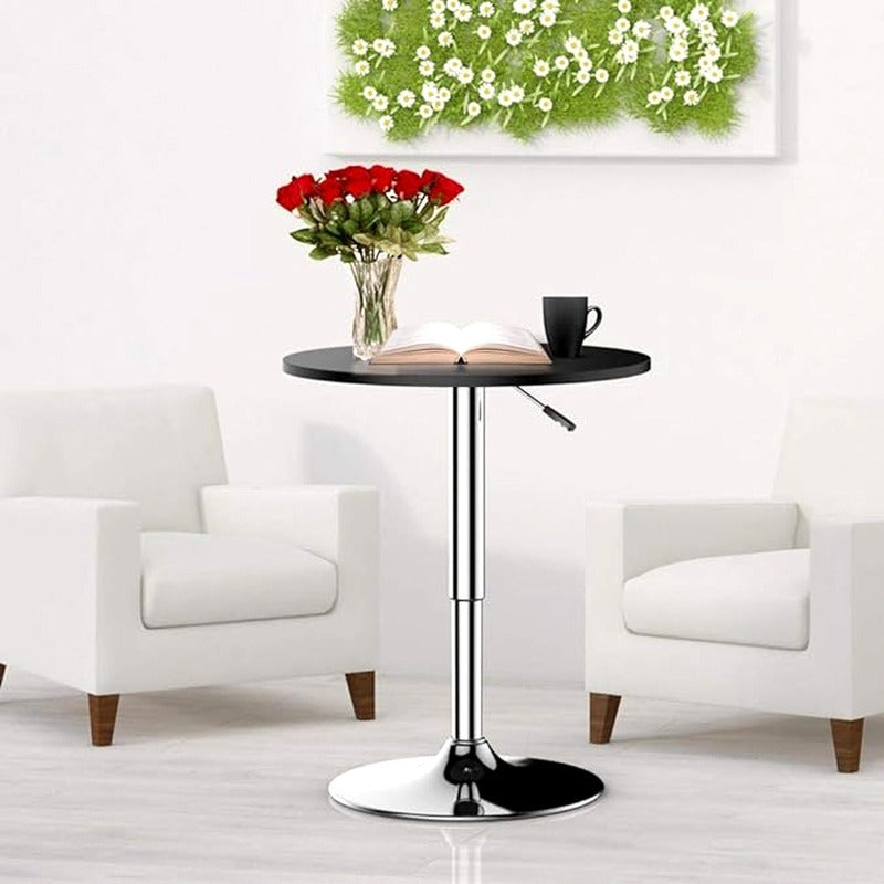 Pack 2 Mesa Bar Altura Ajustable 60x93cm Diámetro Comedor