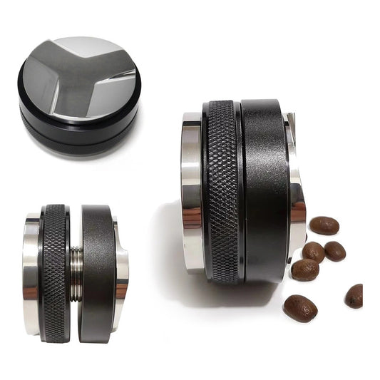 Tamper Y Distribuidor De Café Expreso 52mm Acero Inoxidable