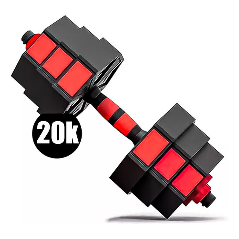 Set Mancuernas Pesas Ajustables 20kg Fitness Hexagonal
