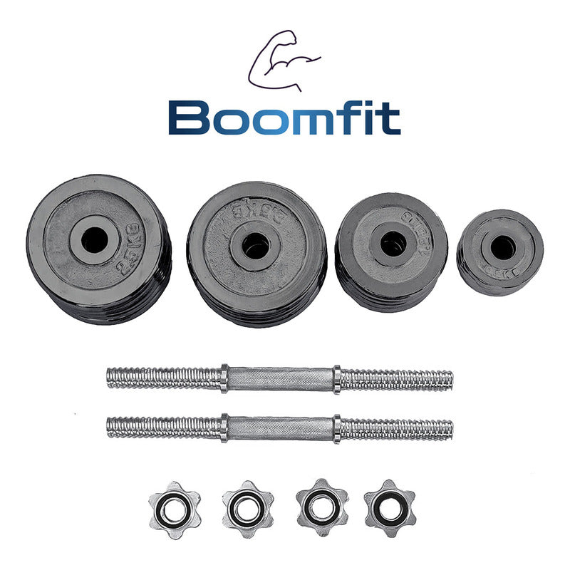Set De Mancuernas Acero Ajustable 30Kg Con Maletín