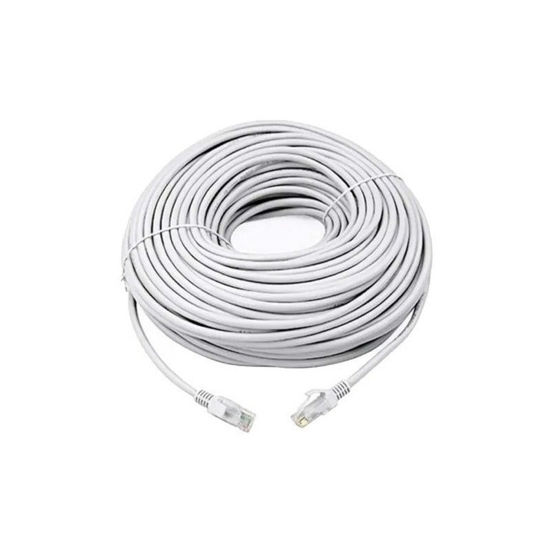 Cable De Red Cat6 Lan 40 Metros Alta Transferencia De Datos