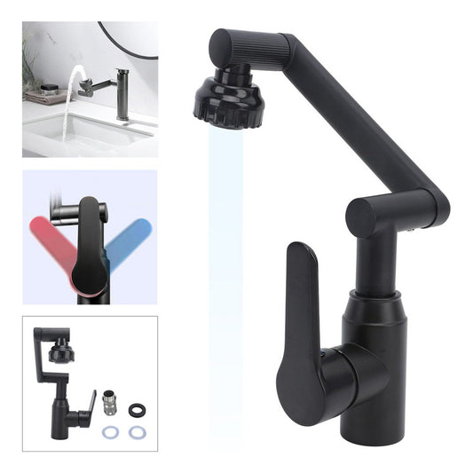 Llave Lavamanos Monomando Giratoria 360 Acero Inoxidable