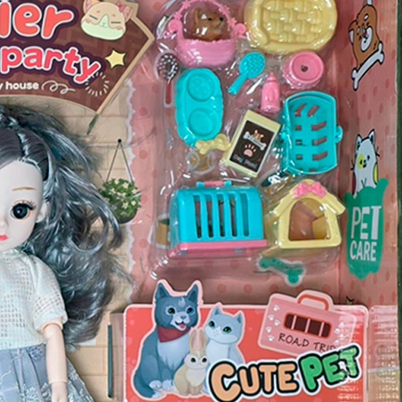 Muñecas Con Casa Y Full Accesorios 2 Muñecas Qier Journey