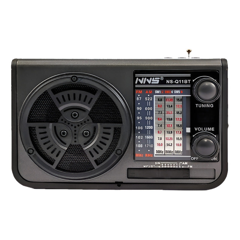 Radio Portatil Recargable Solar Bluetooth 8 Bandas
