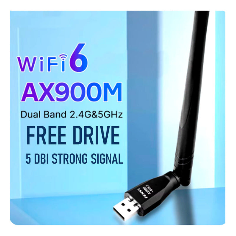 Adaptador Antena Wifi Usb Dual 5g 900mbps Alta Velocidad