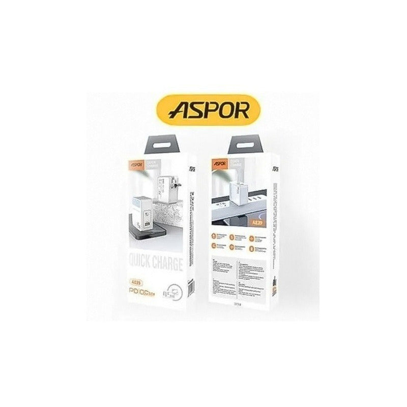 Cargador Carga Rapida 45w Tipo C Y Usb 3.0a