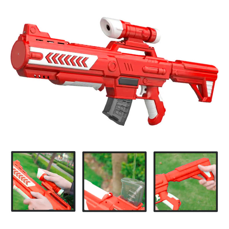 Pistola De Agua Rifle Automatico Inalambrico