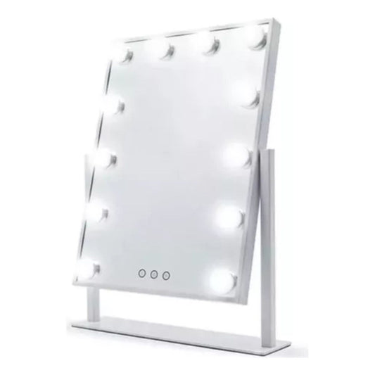 Espejo Tocador Maquillaje Hollywood De 12 Leds Usb 3 Modos