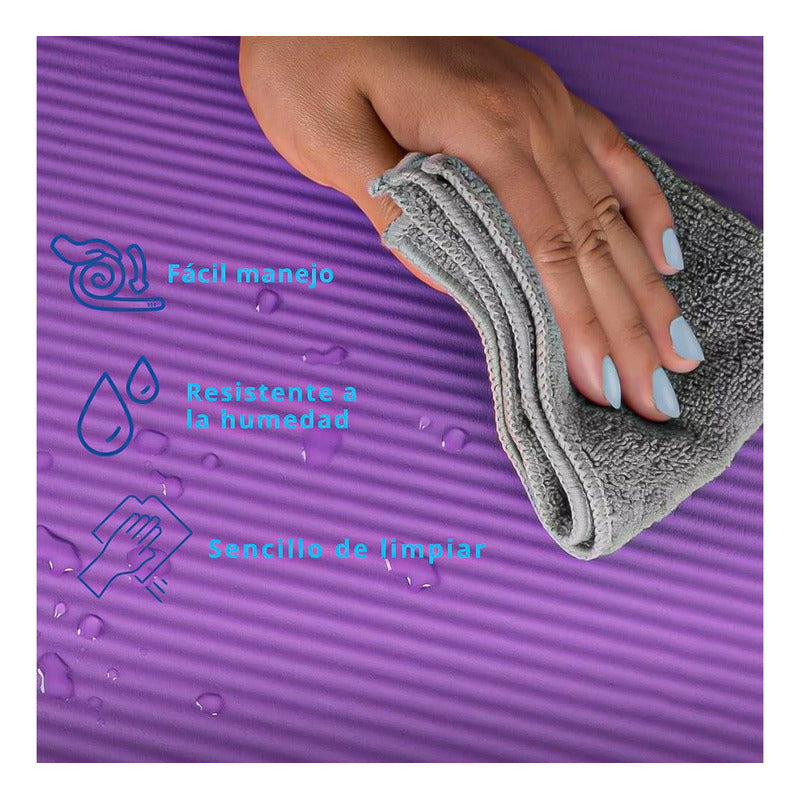 Mat Yoga 12 Mm Alfombra Resistente Gruesa Varios Colores