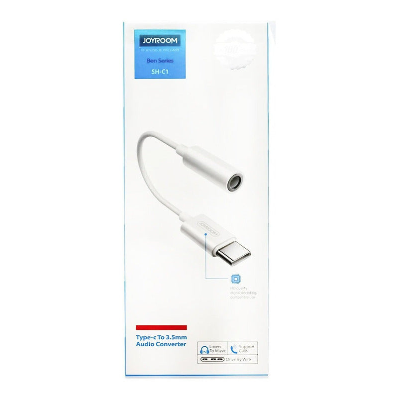 Adaptador Tipo C A 3.5mm Auxiliar Joyroom Certificado
