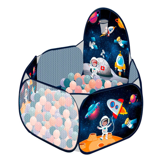 Piscina Con Pelota Niños Tienda Espacial Astronauta 120cm