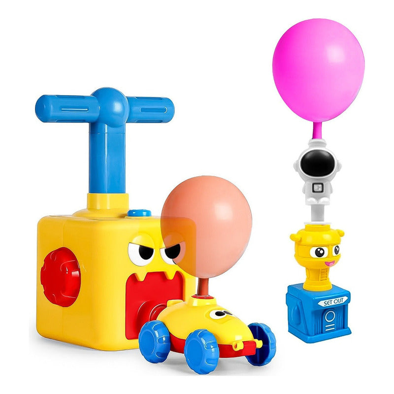 Juguete Bombin Globos Lanza Autos Y Cohetes Para Niños
