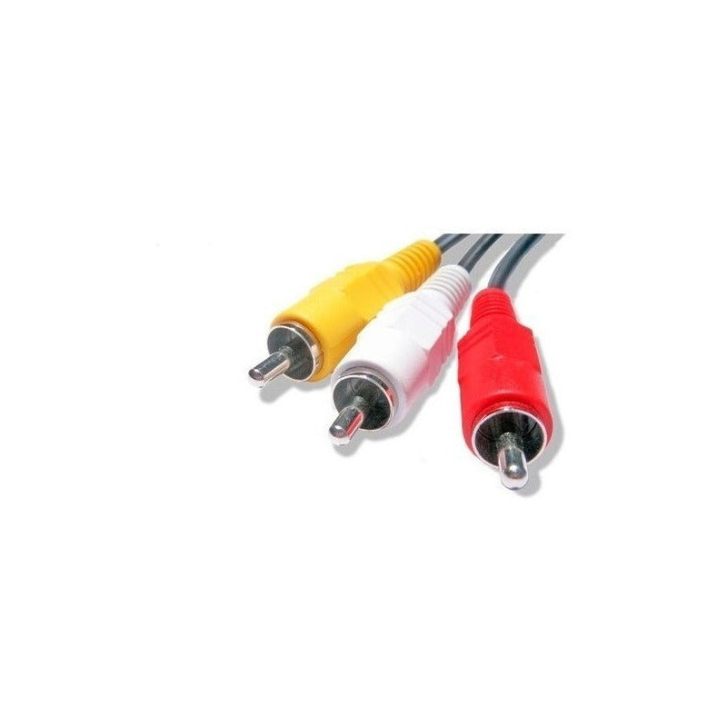 Cable De Video Rca 3x3 Audio Video 1.5 Metro Calidad Blister
