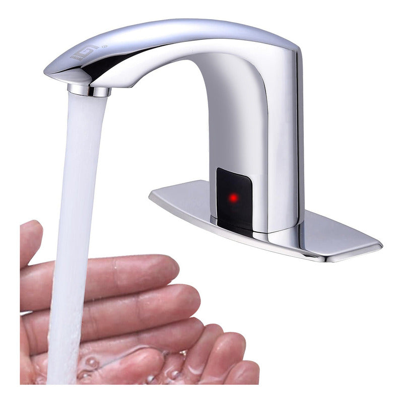 Llave Lavamanos Griferia Acero Sensor Apertura Automatico