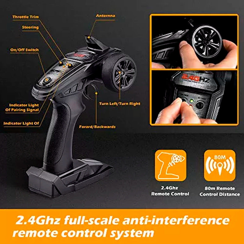 Auto A Control Remoto Offroad Wind Speed 2.4ghz Rustico