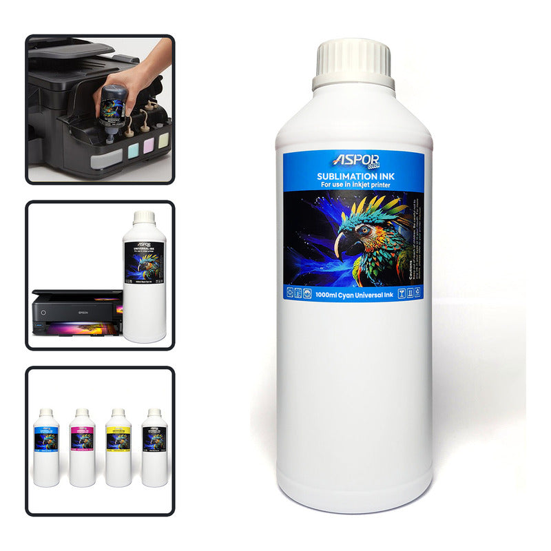 Tinta Para Sublimación 1000ml Color Universal Premium