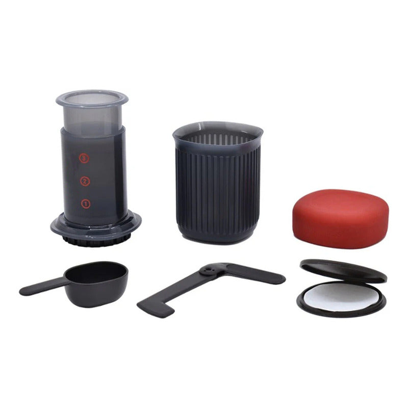 Cafetera Portátil Tipo Aeropress Para Viajes Con Filtros