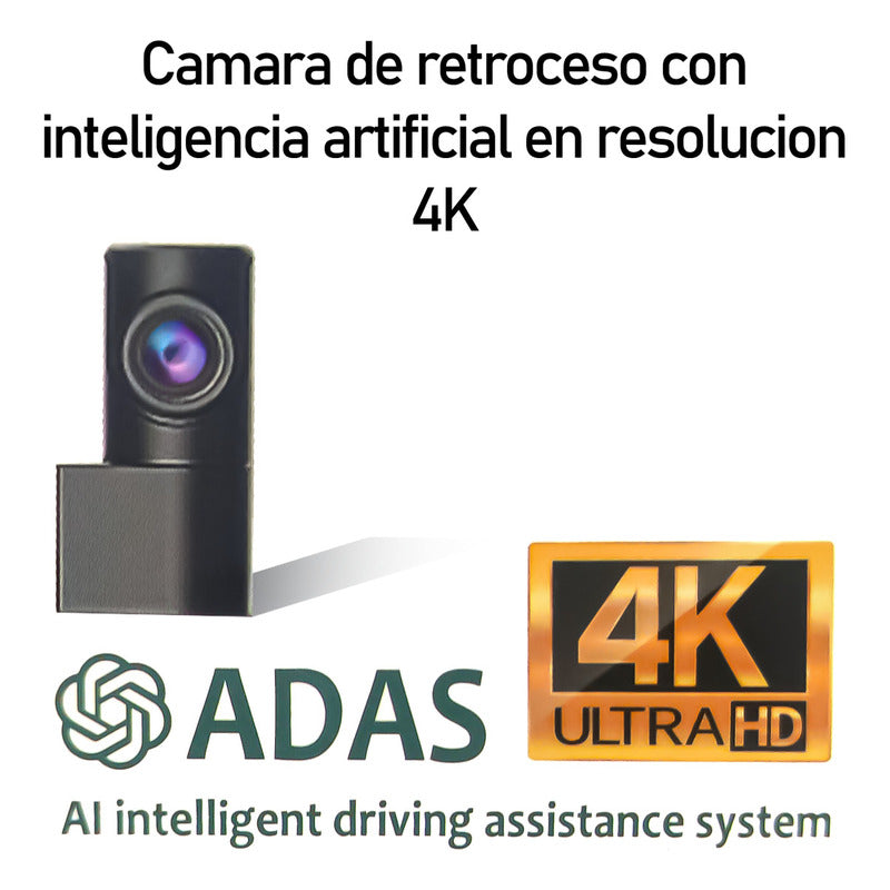 Camara Auto 4k Inteligencia Artificial Delantera Y Trasera