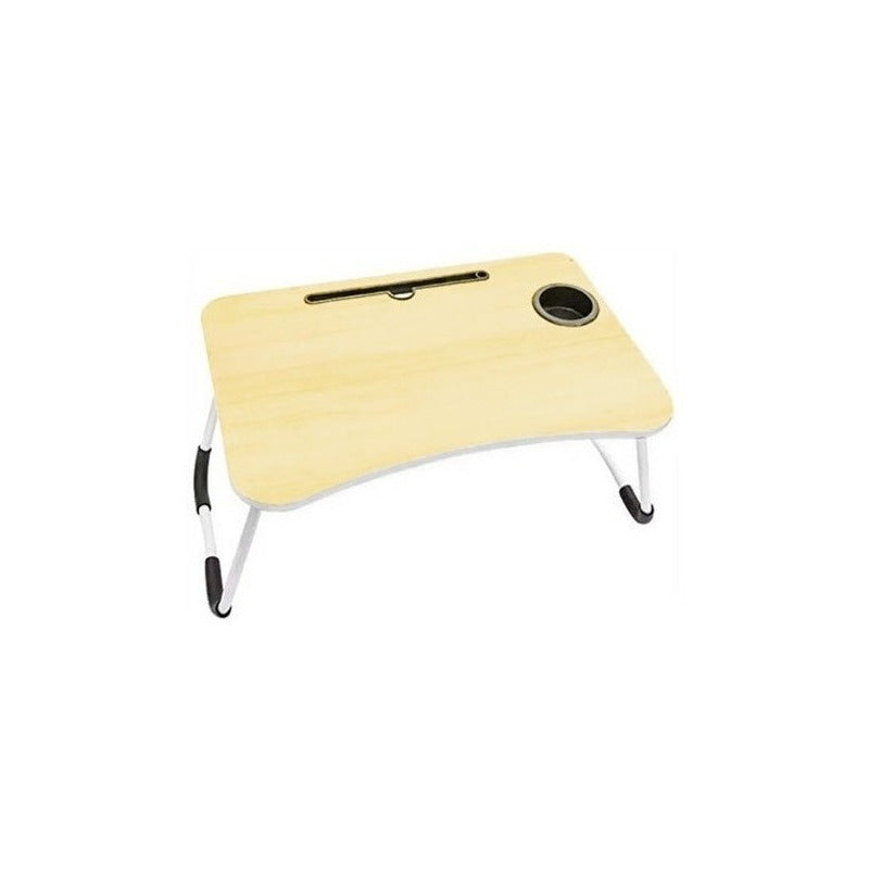 Mesa Plegable Para Cama Y Notebook Multifuncional De Madera