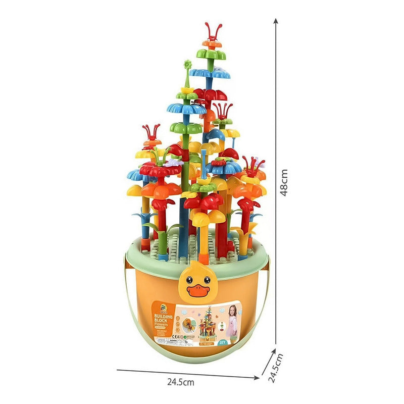 Balde Bloques De Construcción 142pcs Juguete Didáctico Niños