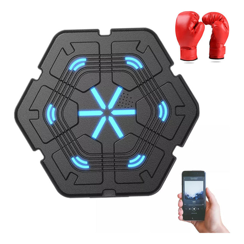 Maquina De Boxeo Con Bluetooth 40cm Con Guantes