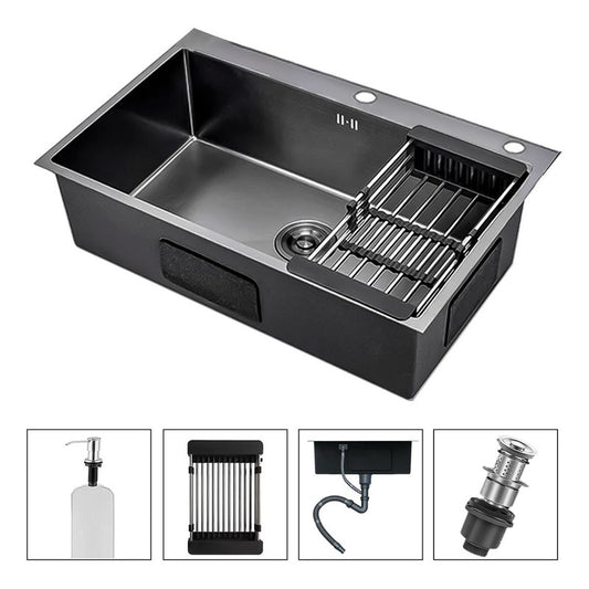 Lavaplatos Handsink Sobrecubierta Acero 68x45cm + Accesorios
