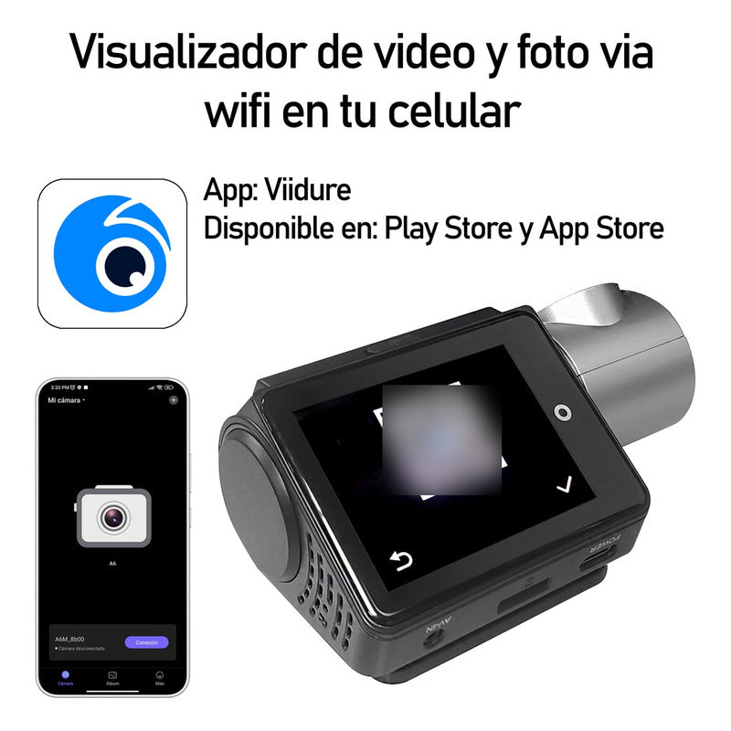 Camara Auto 4k Inteligencia Artificial Delantera Y Trasera