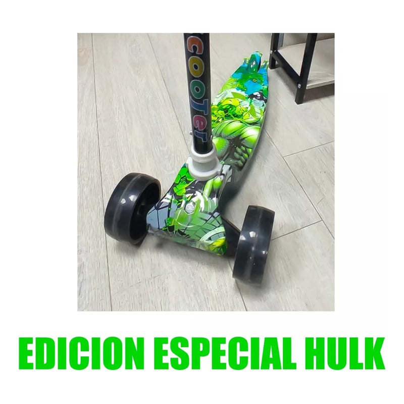 Monopatin Scooter 3 Ruedas Con Luz Led Niños  y Niñas