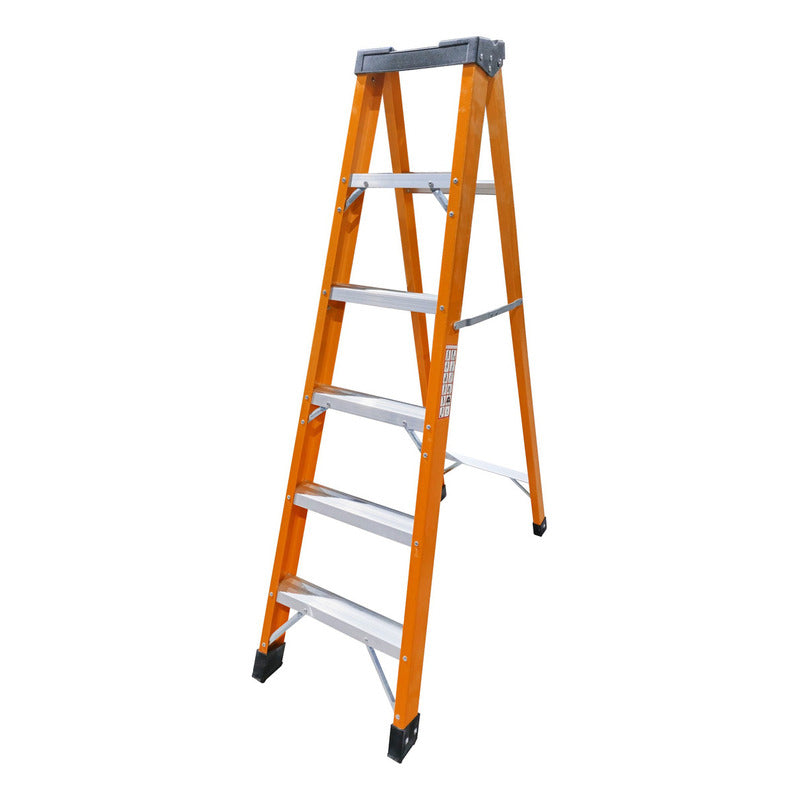 Escalera Fibra De Vidrio Industrial 1.8mts 6 Peldaños 150kg