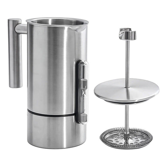 Cafetera Prensa Francesa Rite 1l Termómetro Reloj Acero Inox